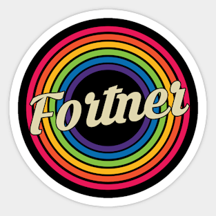 Fortner - Retro Rainbow Style Sticker